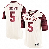 Oklahoma Sooners 5 Marquise Brown White 47 Game Winning Streak College Football Jersey Dzhi,baseball caps,new era cap wholesale,wholesale hats